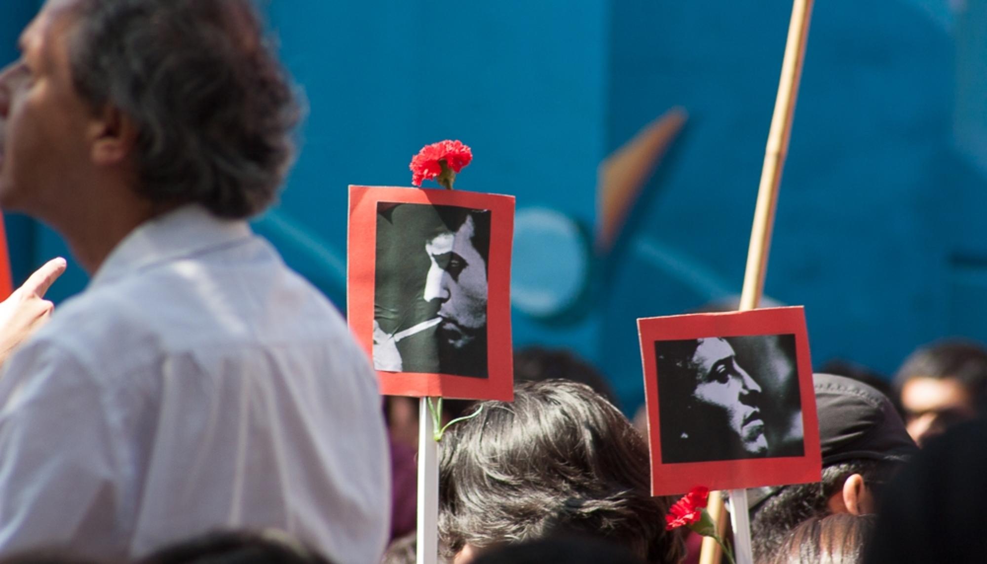 Funeral por Víctor Jara en 2009